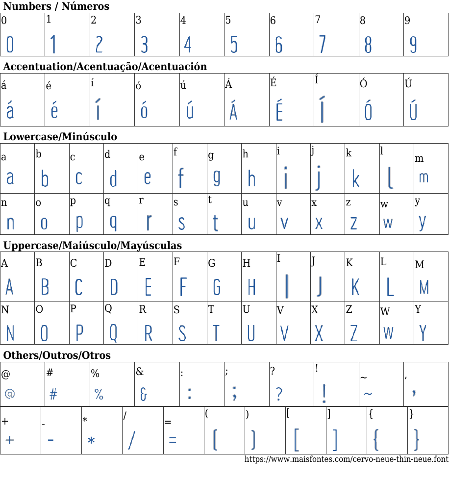 Cervo Neue Thin Neue Free Font Download MaisFontes