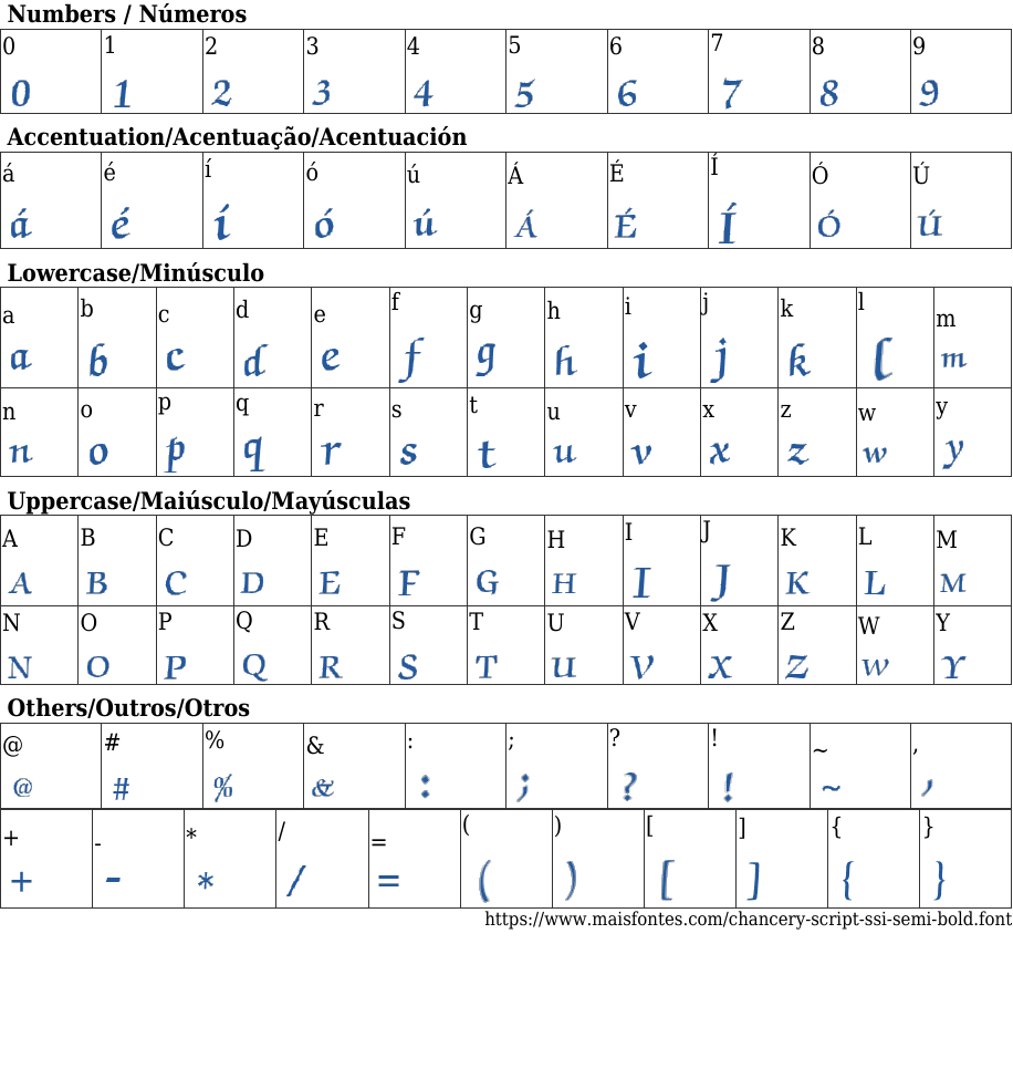 Chancery Script SSi SemiBold Font: Free Download | MaisFontes