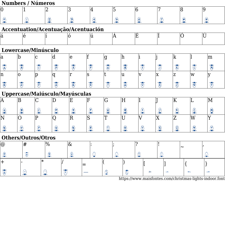 Christmas Lights Indoor Free Font Download MaisFontes
