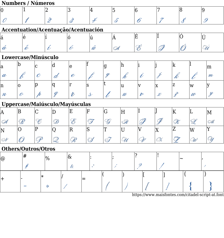 Citadel Script AT: Free Font Download | MaisFontes