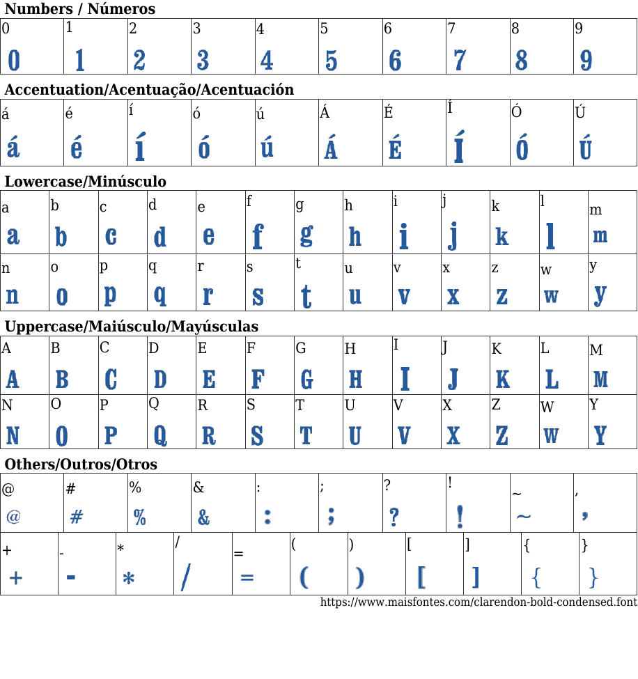 Clarendon Condensed Bold Free Font Download MaisFontes