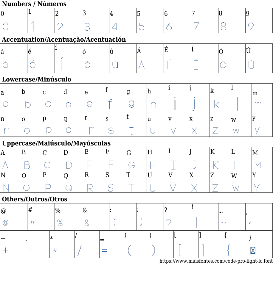 Code Pro LC Light: Free Font Download | MaisFontes