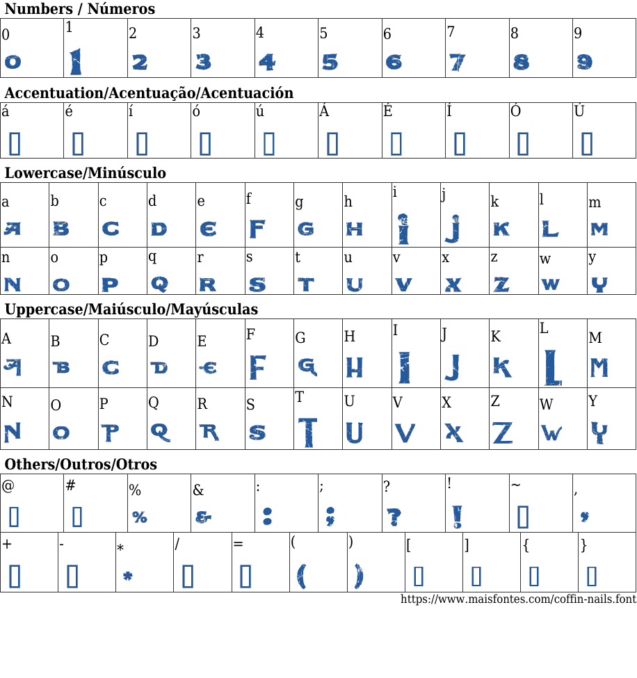 Coffin Nails Free Font Download MaisFontes