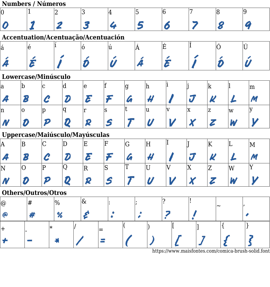 Comica Brush Solid Free Font Download MaisFontes