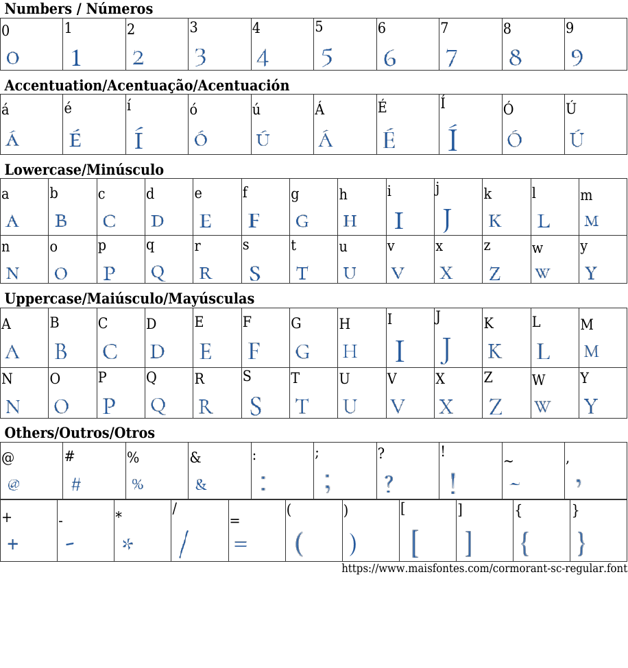 Cormorant SC Regular Free Font Download MaisFontes
