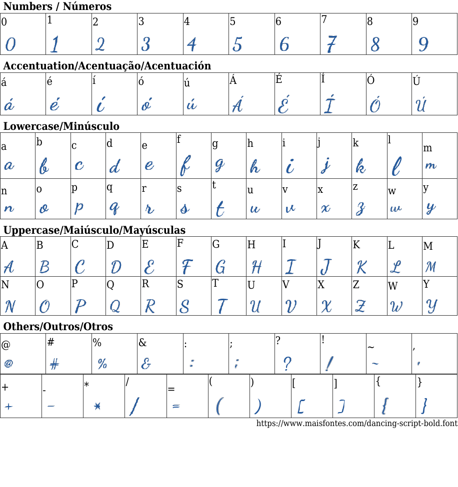 Dancing Script Bold Dancing Script Bold