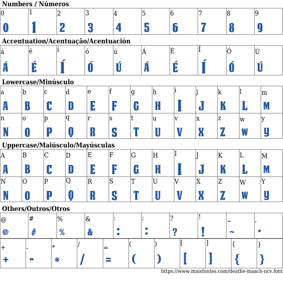 DEATHE MAACH NCV Baixar Fonte Grátis MaisFontes