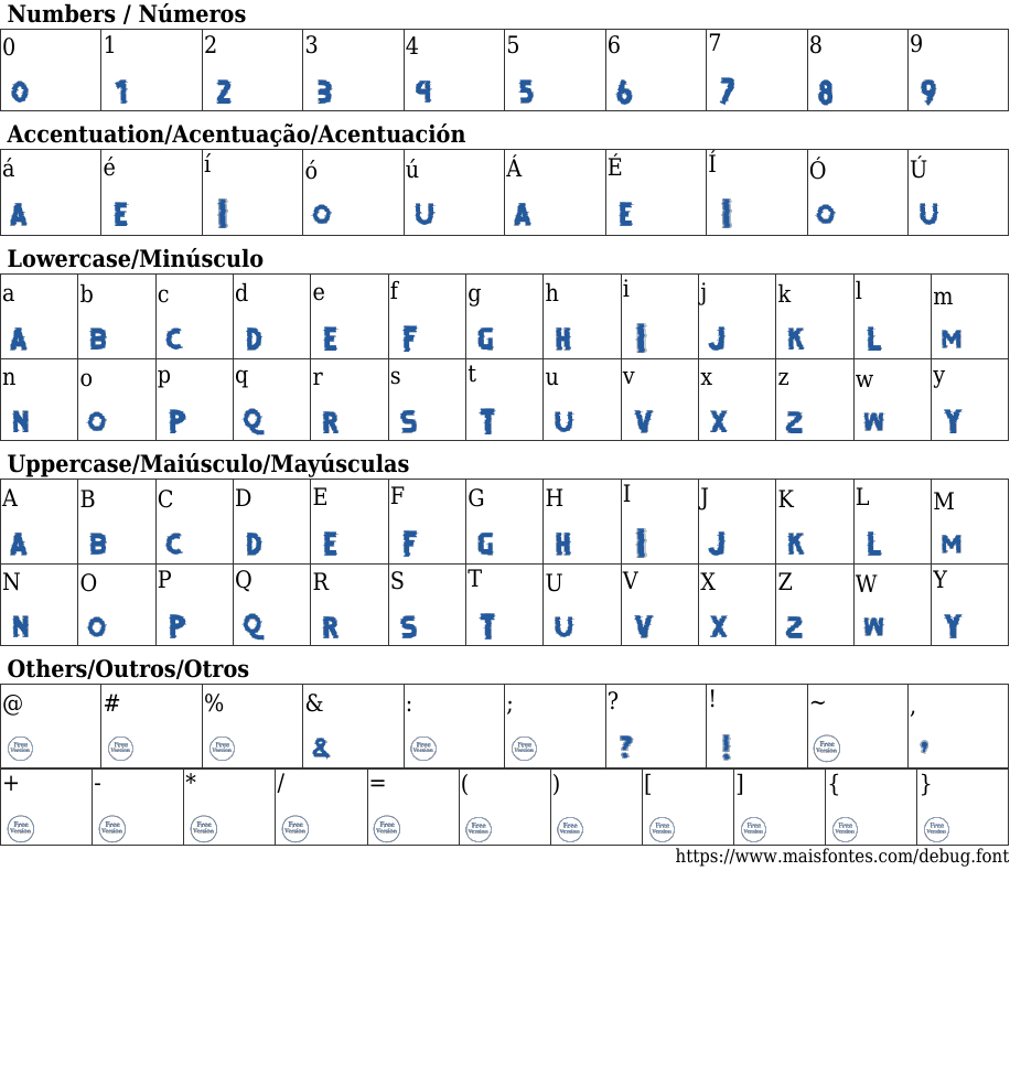 DEBUG: Free Font Download | MaisFontes