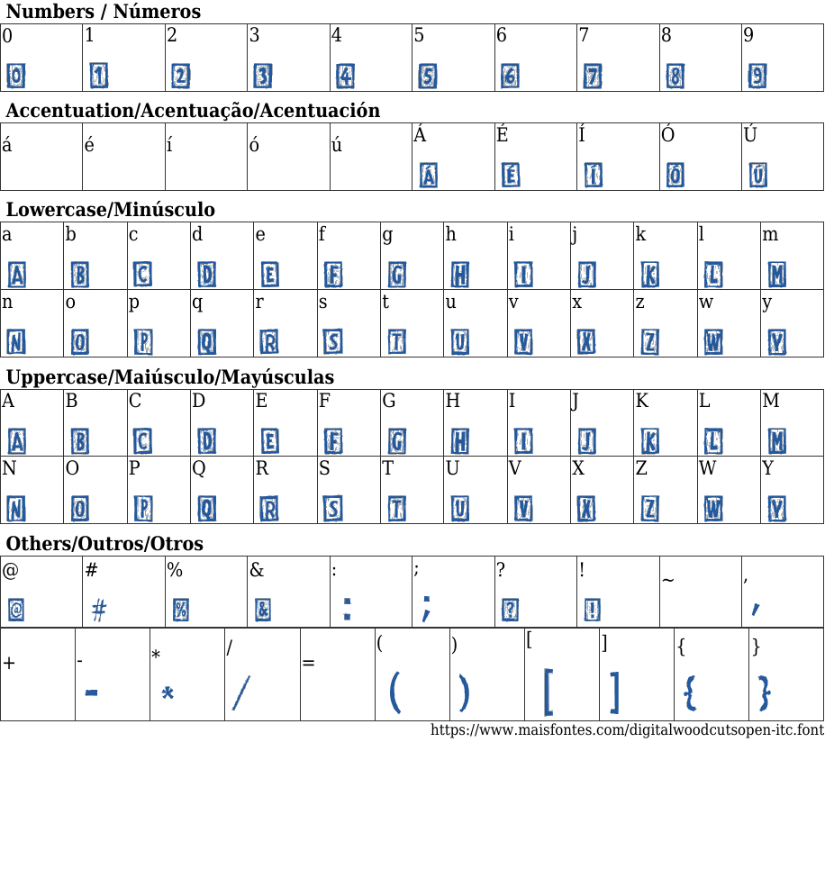 Digital Woodcuts Open Baixar Fonte Grátis MaisFontes