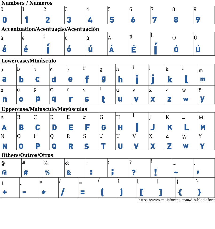 DIN Black Free Font Download MaisFontes