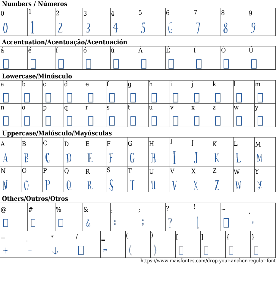 DROP YOUR ANCHOR CAPS Baixar Fonte Grátis MaisFontes
