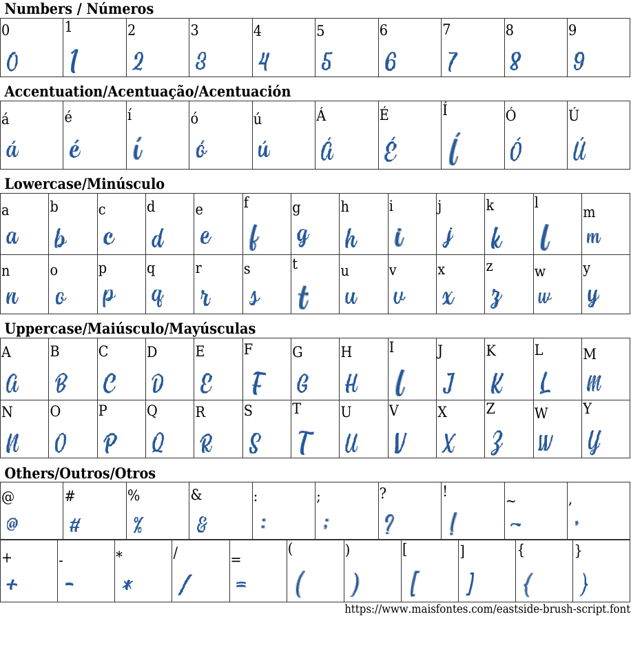 EastSide Brush Script Free Font Download MaisFontes
