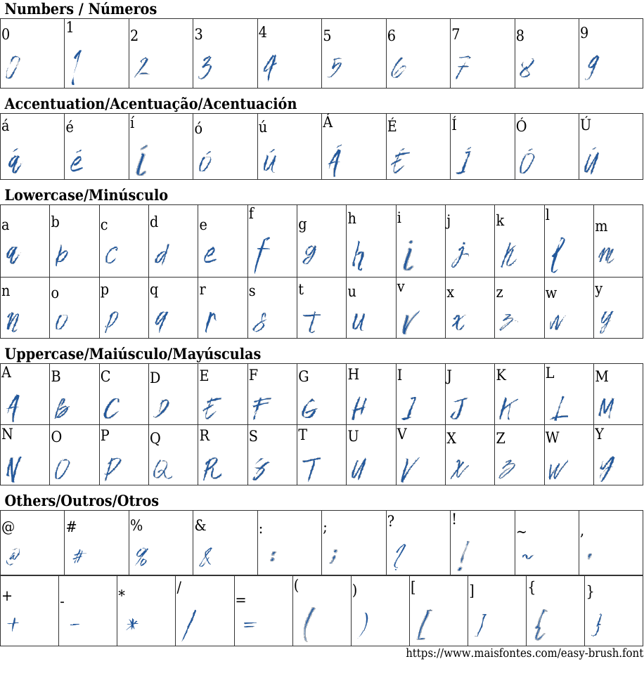 Easy Brush Free Font Download MaisFontes