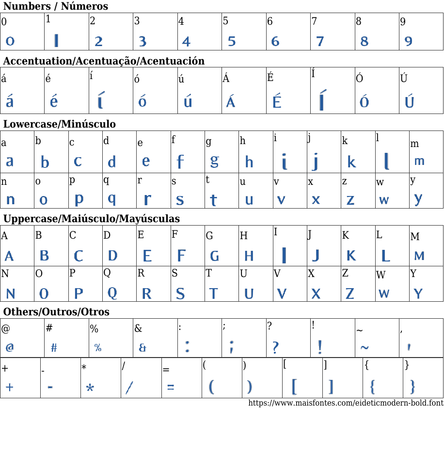 EideticModern Bold: Download Free Font MaisFontes