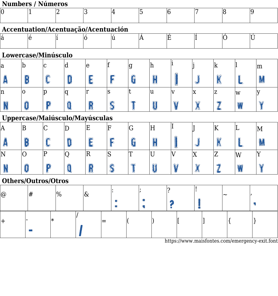 Emergency Exit Free Font Download MaisFontes