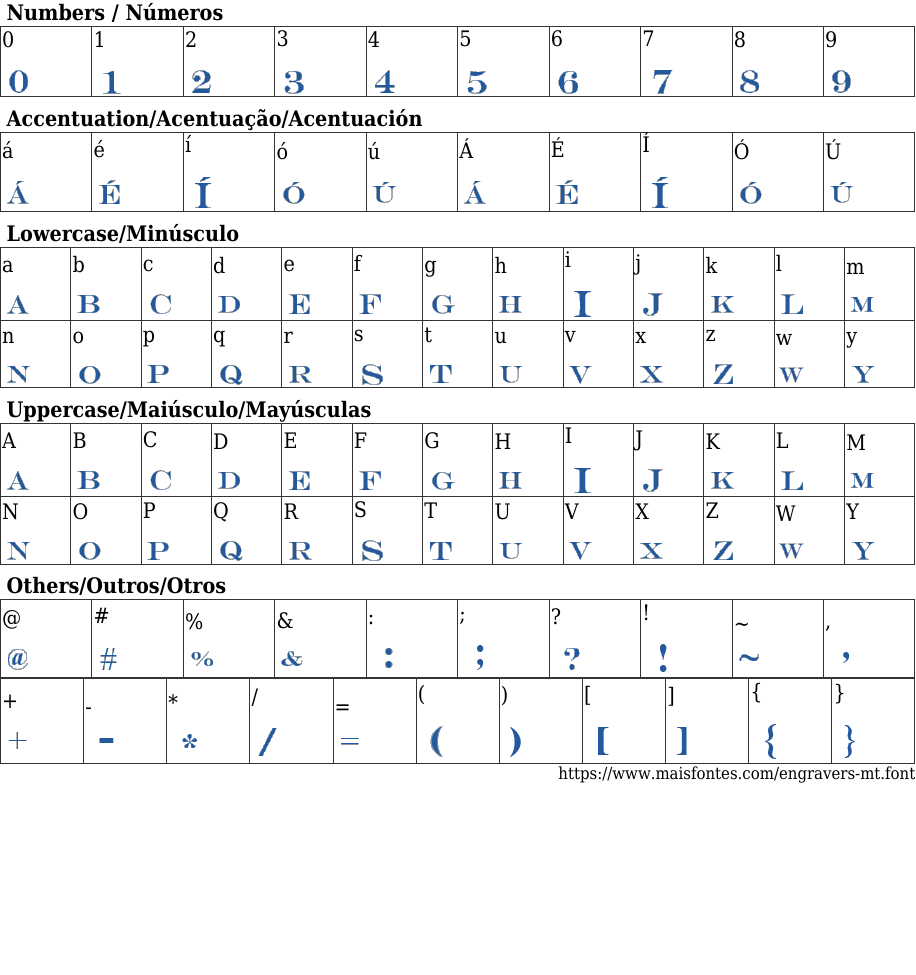 Engravers MT Free Font Download MaisFontes