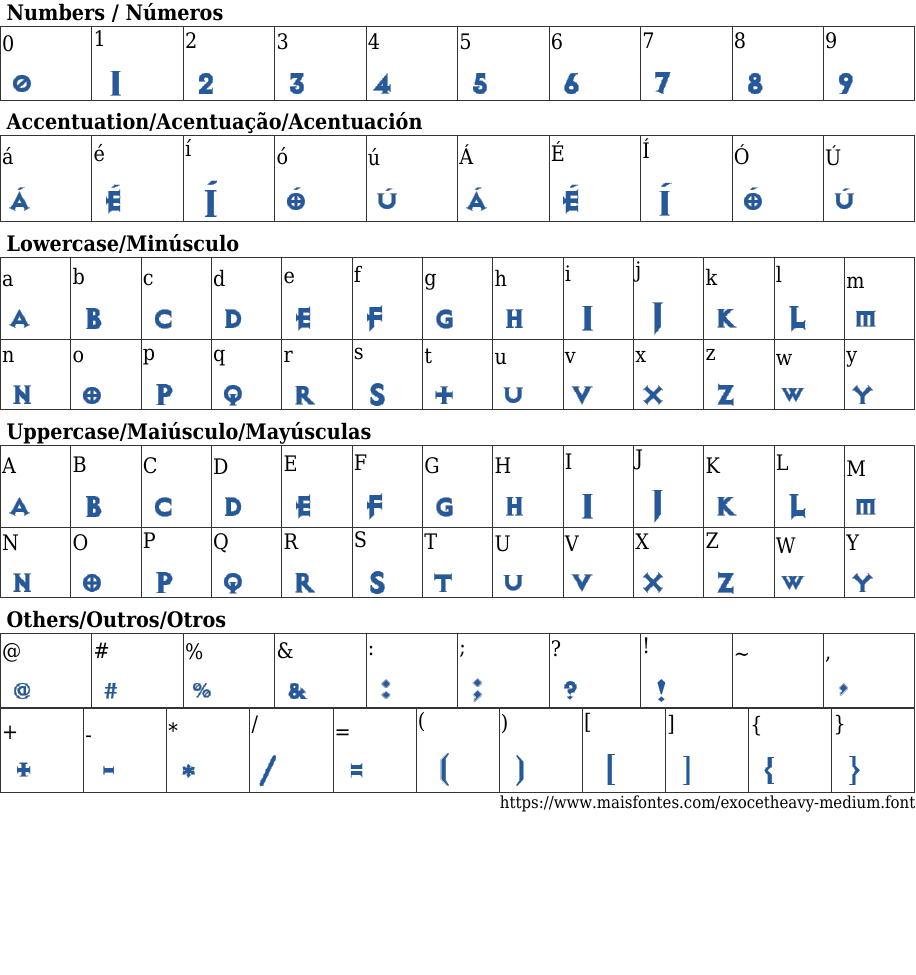 Exocet Heavy Medium Free Font Download MaisFontes