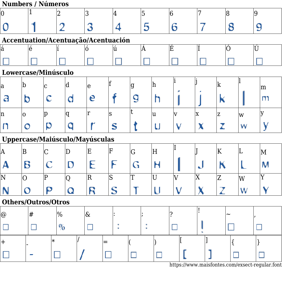 Exsect Regular: Baixar Fonte Grátis | MaisFontes