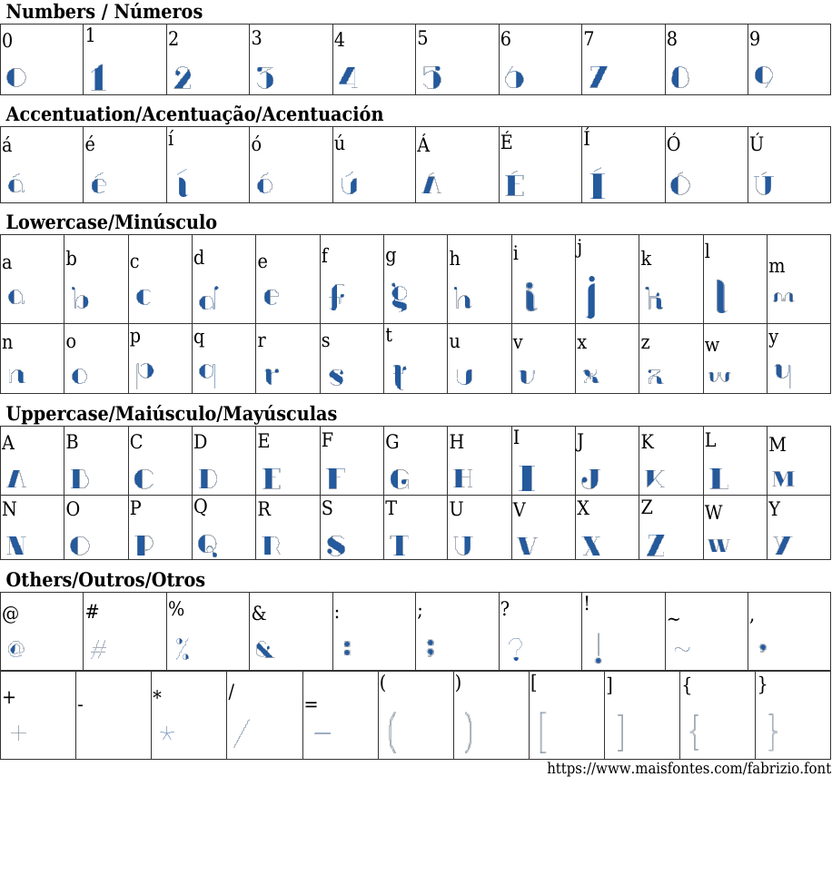 Fabrizio: Download Free Font MaisFontes