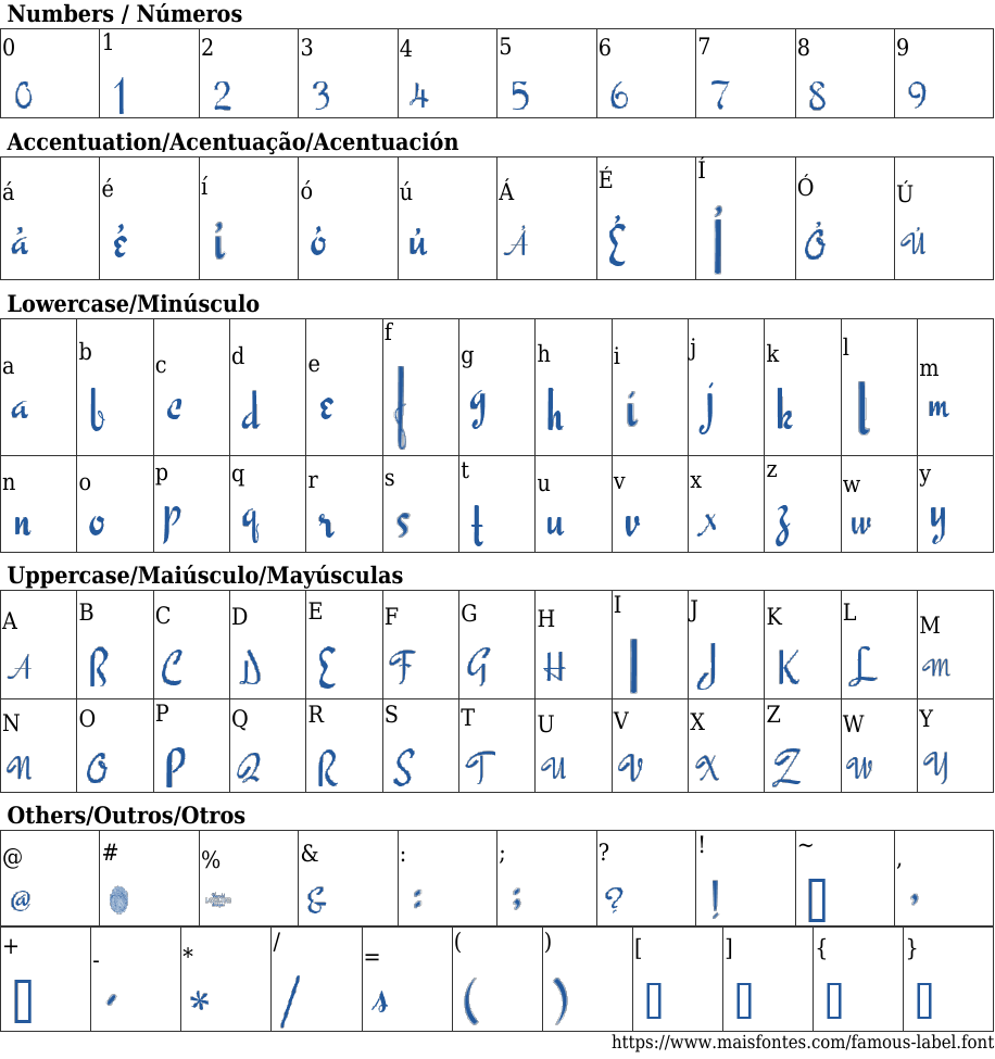 Famous Label Free Font Download MaisFontes