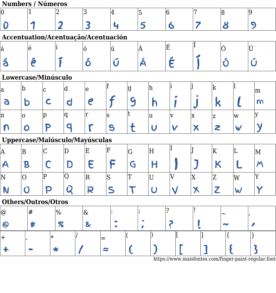 Finger Paint Regular Baixar Fonte Grátis MaisFontes