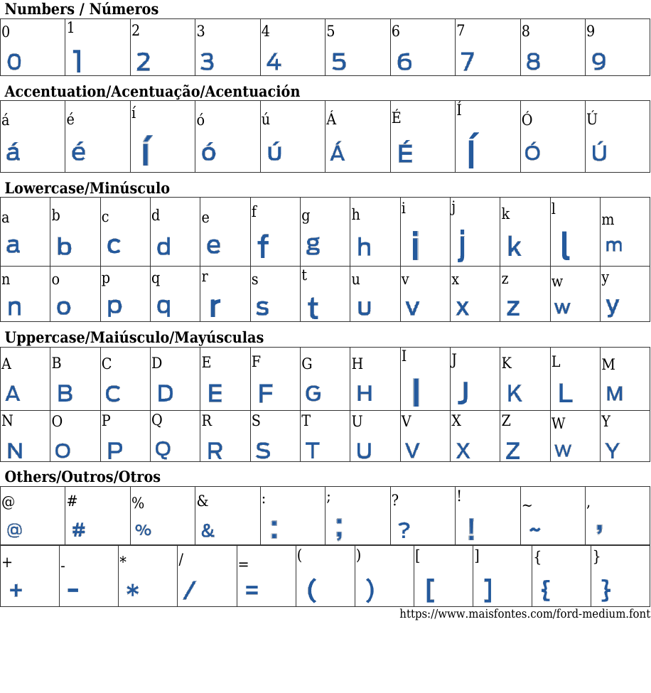 FORD Medium Font: Free Download | MaisFontes