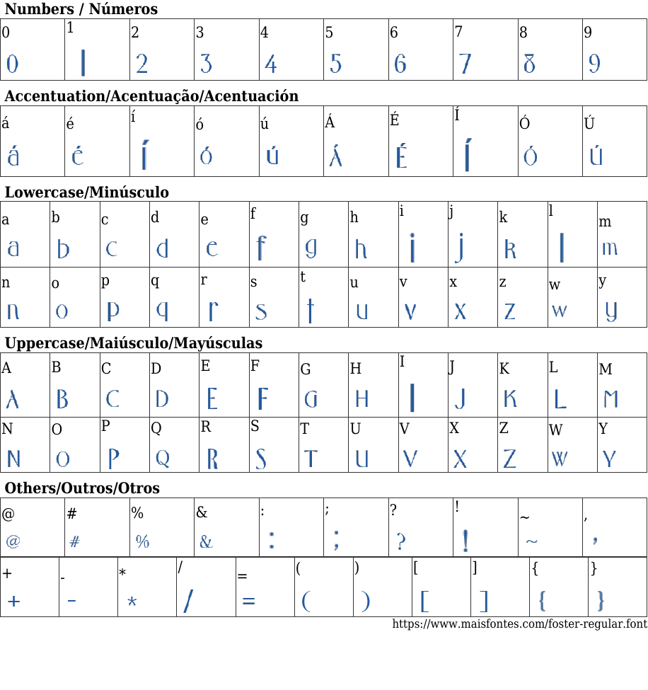 Foster Regular Font: Free Download | MaisFontes