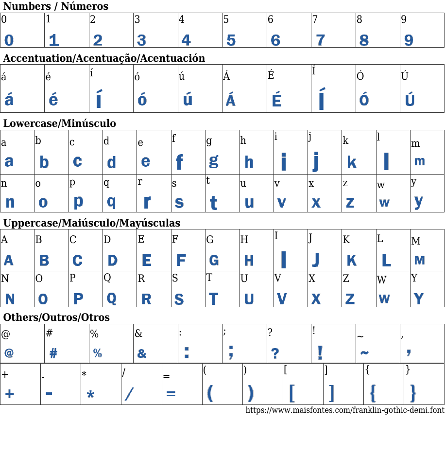 Franklin Gothic Demi Free Font Download MaisFontes