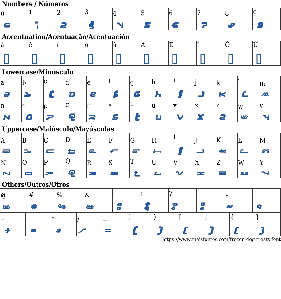 Frozen Dog Treats Free Font Download MaisFontes