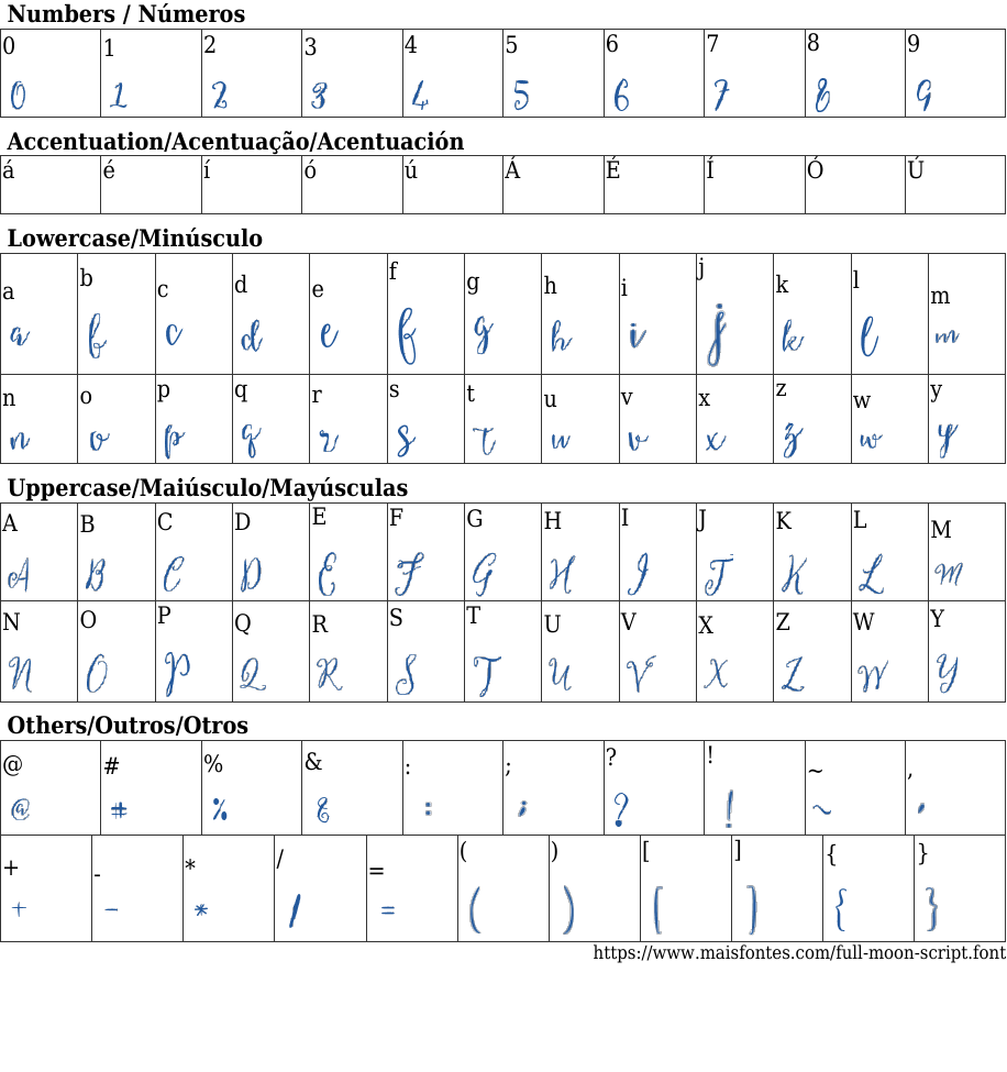 Full Moon Script: Free Font Download | MaisFontes