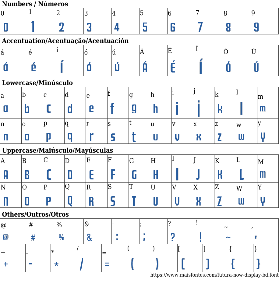 Futura Now Display Bold Free Font Download MaisFontes