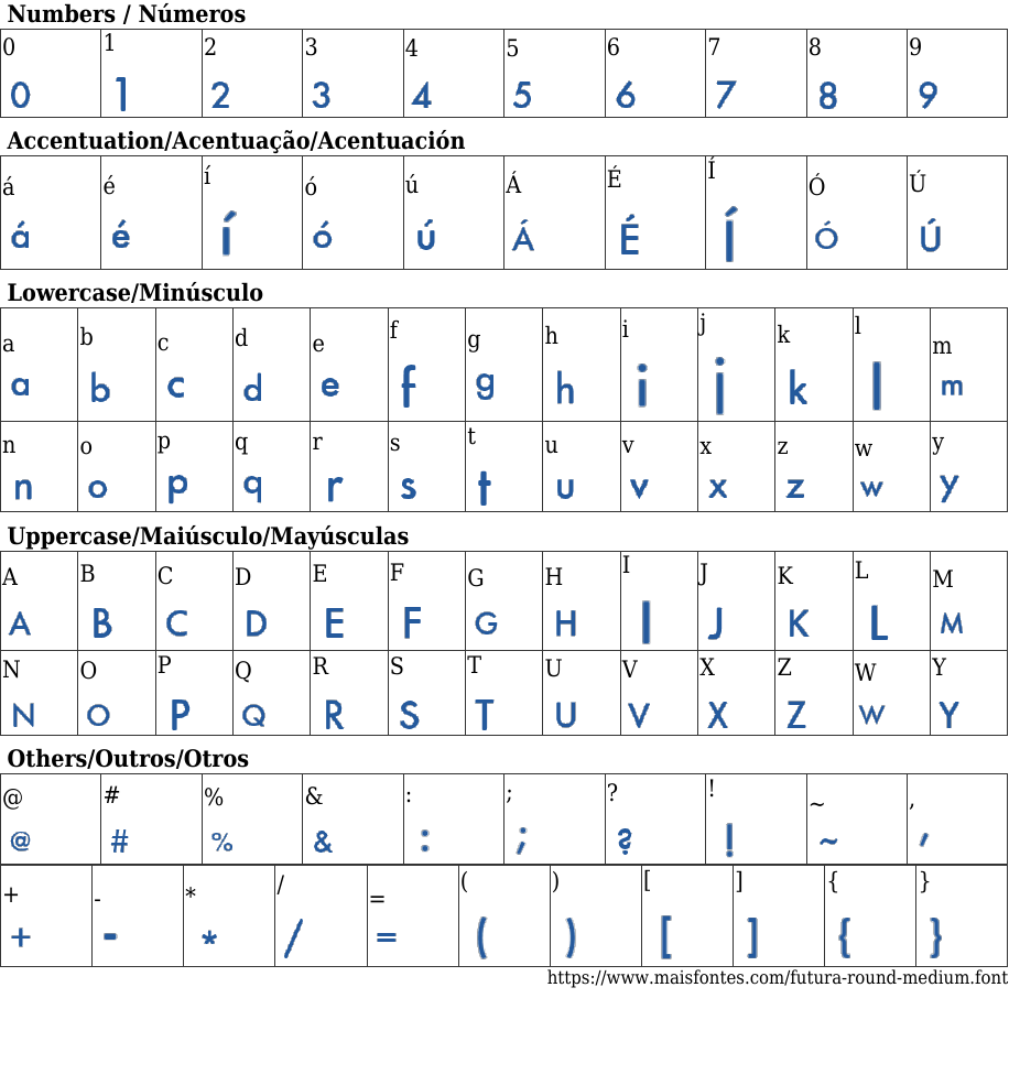 Futura Round Medium Free Font Download MaisFontes