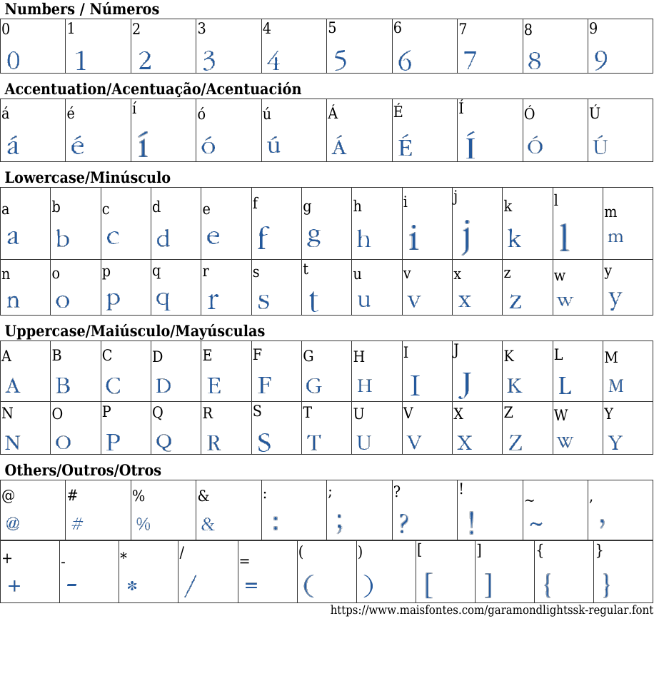 Garamond Light SSK Regular Baixar Fonte Grátis MaisFontes