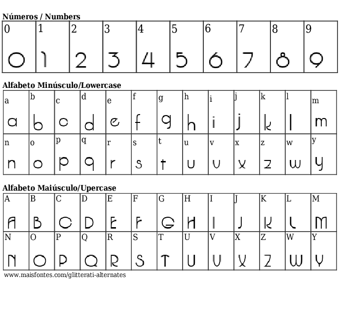 Glitterati Alternates Free Font Download MaisFontes