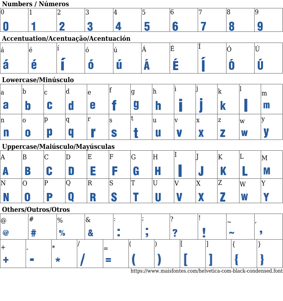 Helvetica Com Condensed Black Free Font Download MaisFontes
