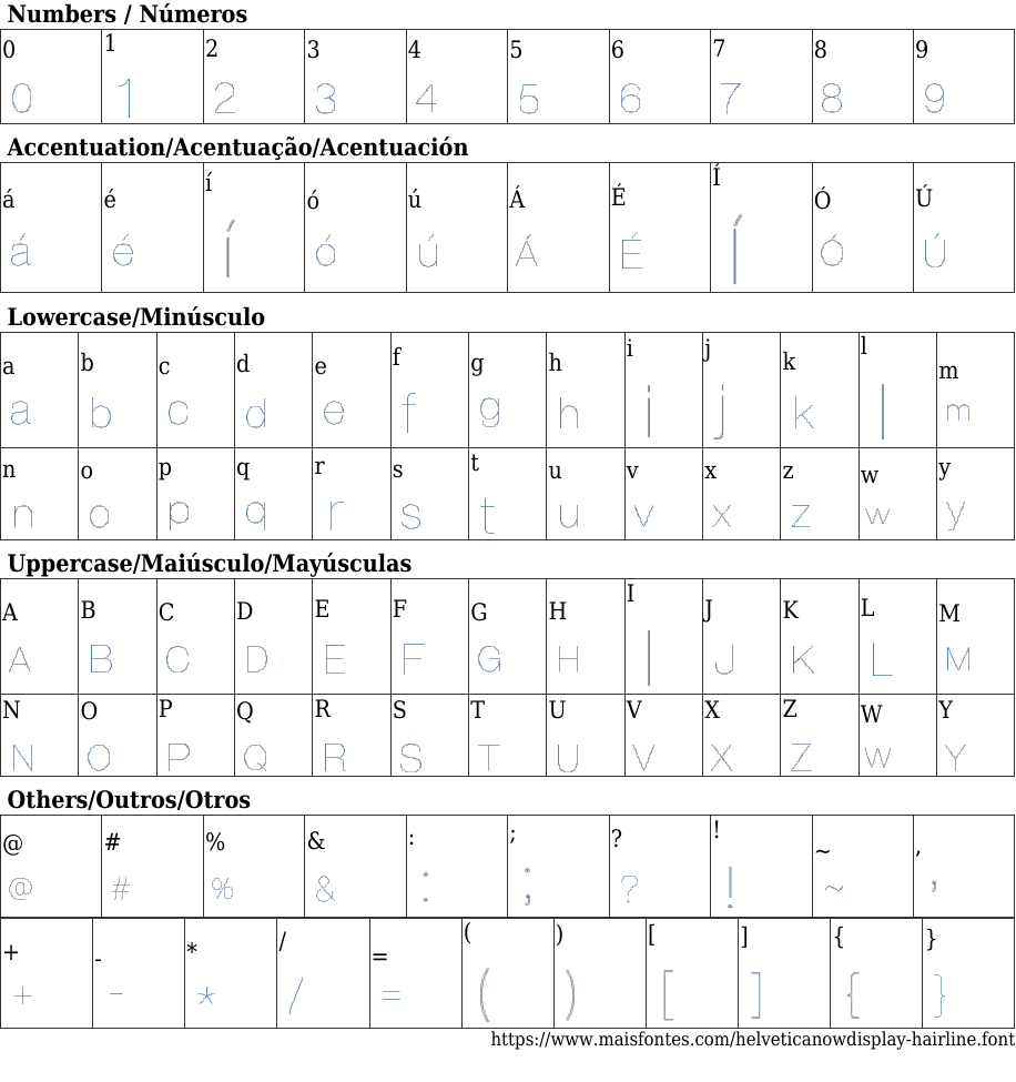 Helvetica Now Display Hairline Free Font Download MaisFontes