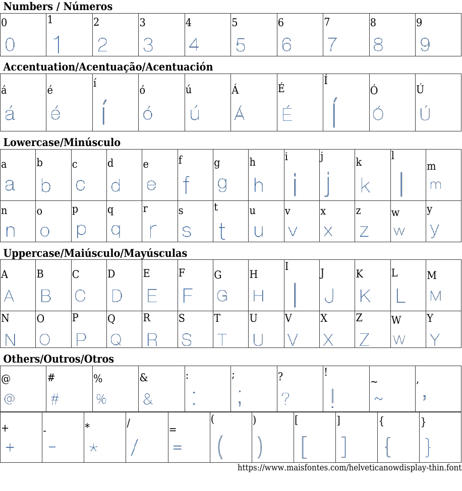 Helvetica Now Display Thin Free Font Download MaisFontes