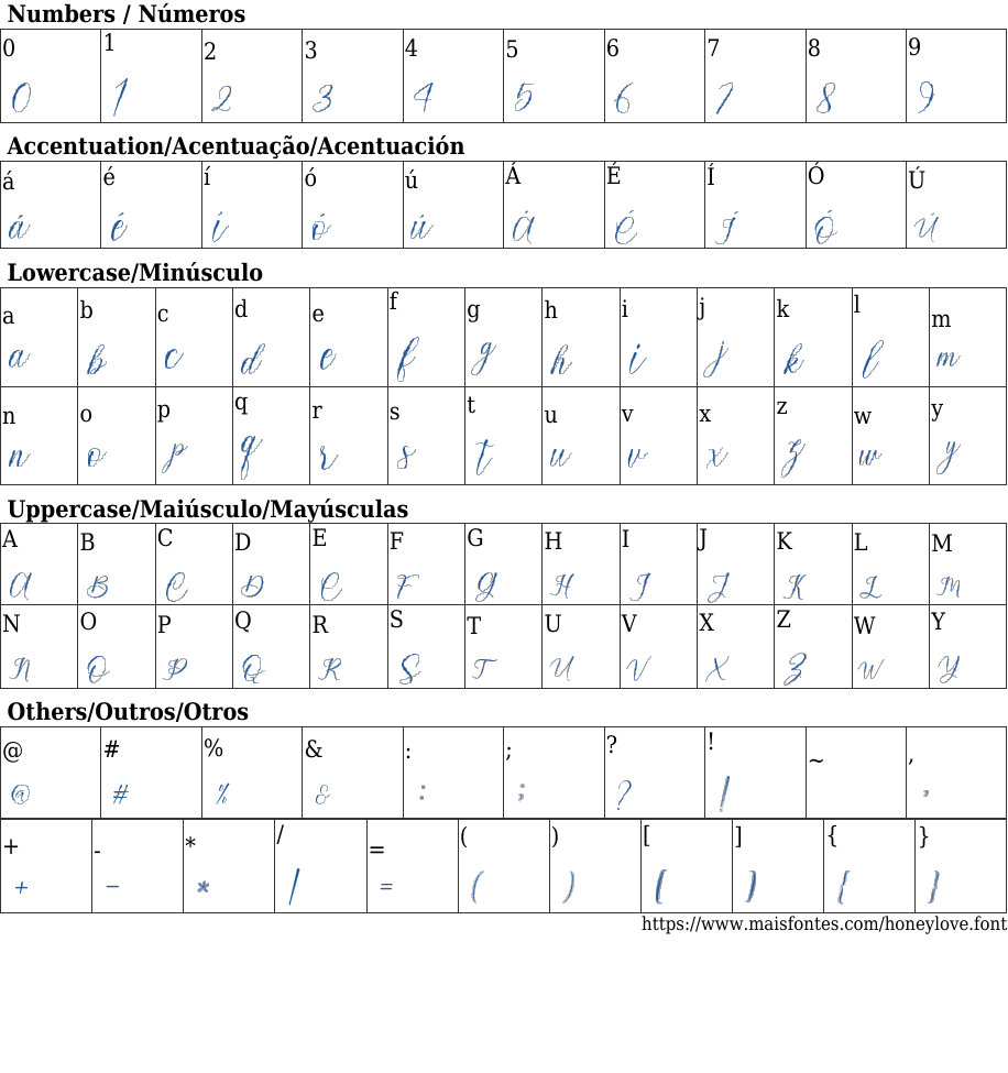 Honeylove Free Font Download MaisFontes