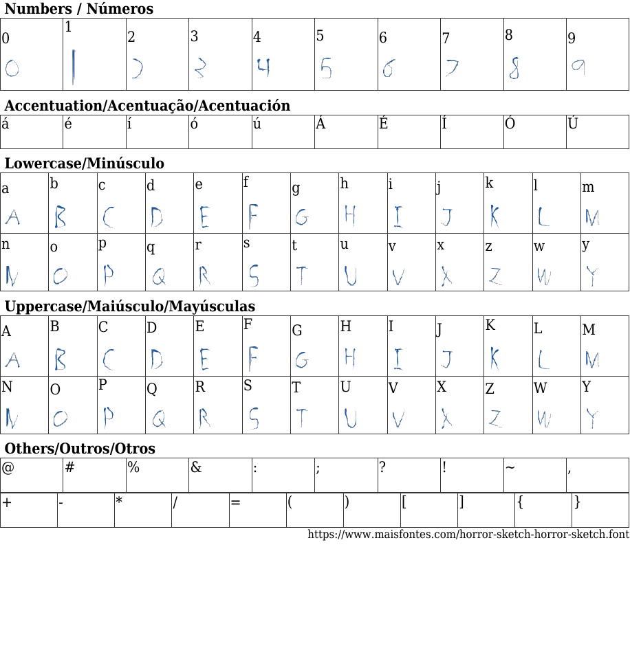 Horror Sketch Horror Sketch Free Font Download MaisFontes
