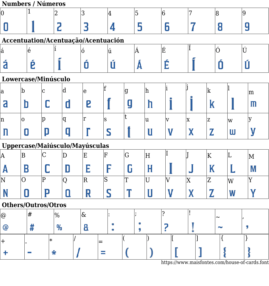 House of cards Free Font Download MaisFontes