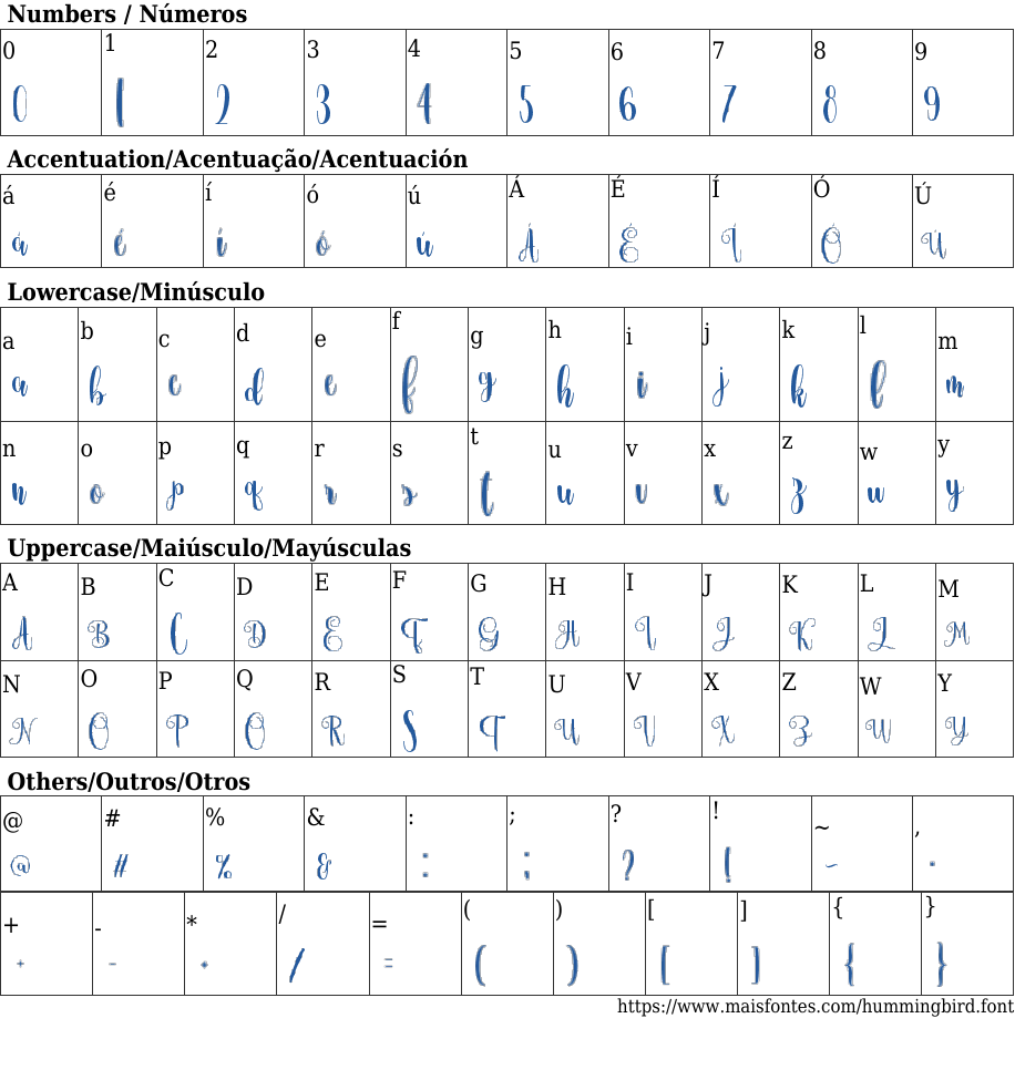Hummingbird Free Font Download MaisFontes