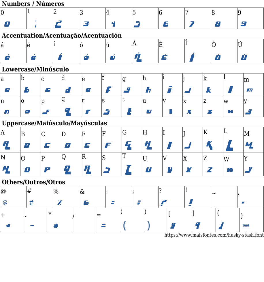 Husky Stash Free Font Download MaisFontes