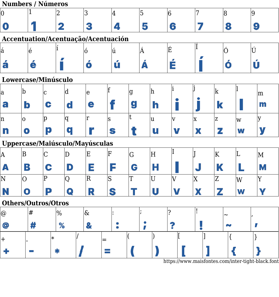 Inter Tight Black Free Font Download MaisFontes