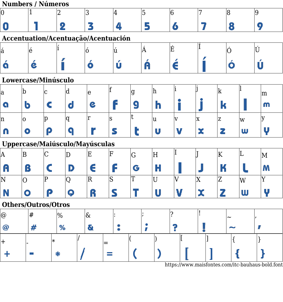 ITC Bauhaus Bold Free Font Download MaisFontes