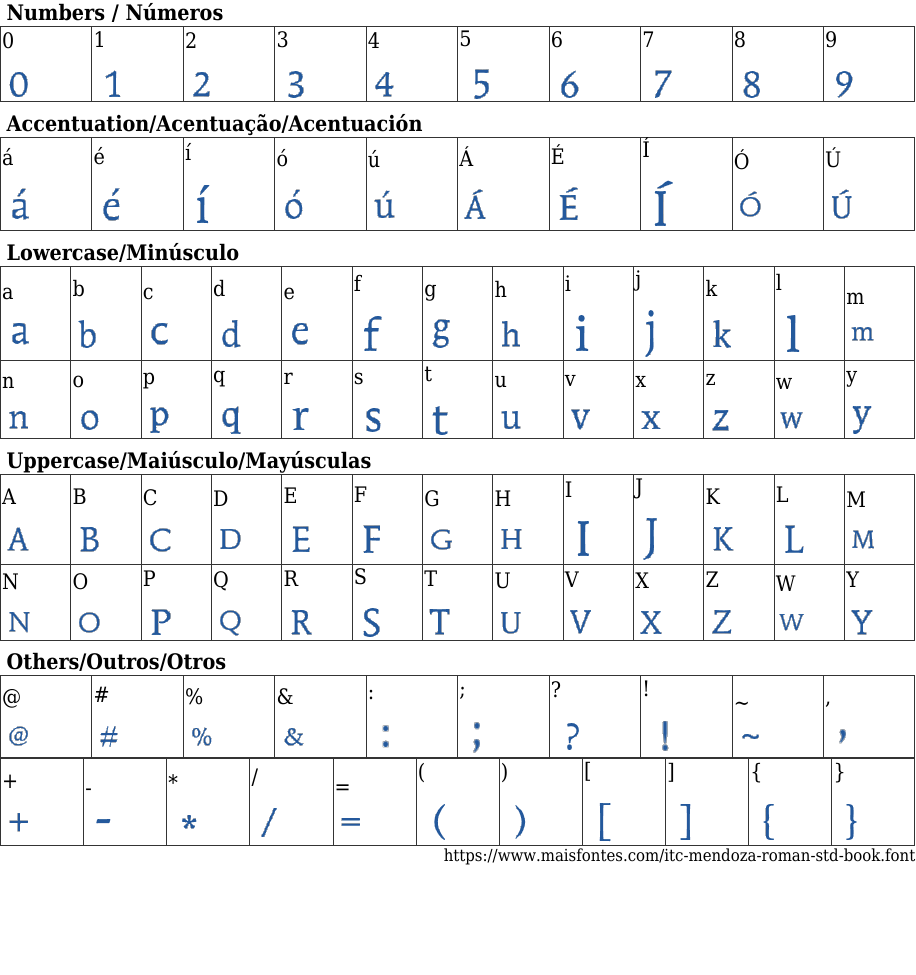 ITC Mendoza Roman Std Book Free Font Download MaisFontes
