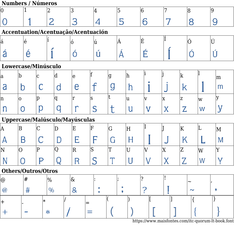 ITC Quorum LT Book Free Font Download MaisFontes