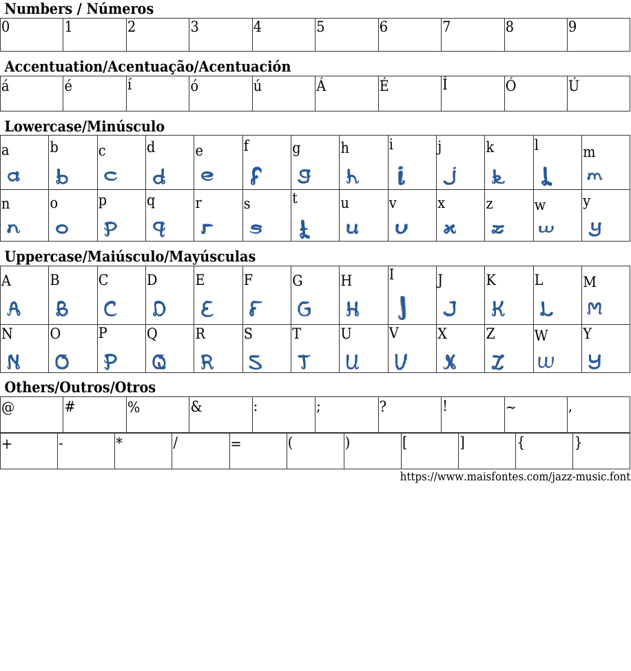 Jazz Music Free Font Download MaisFontes