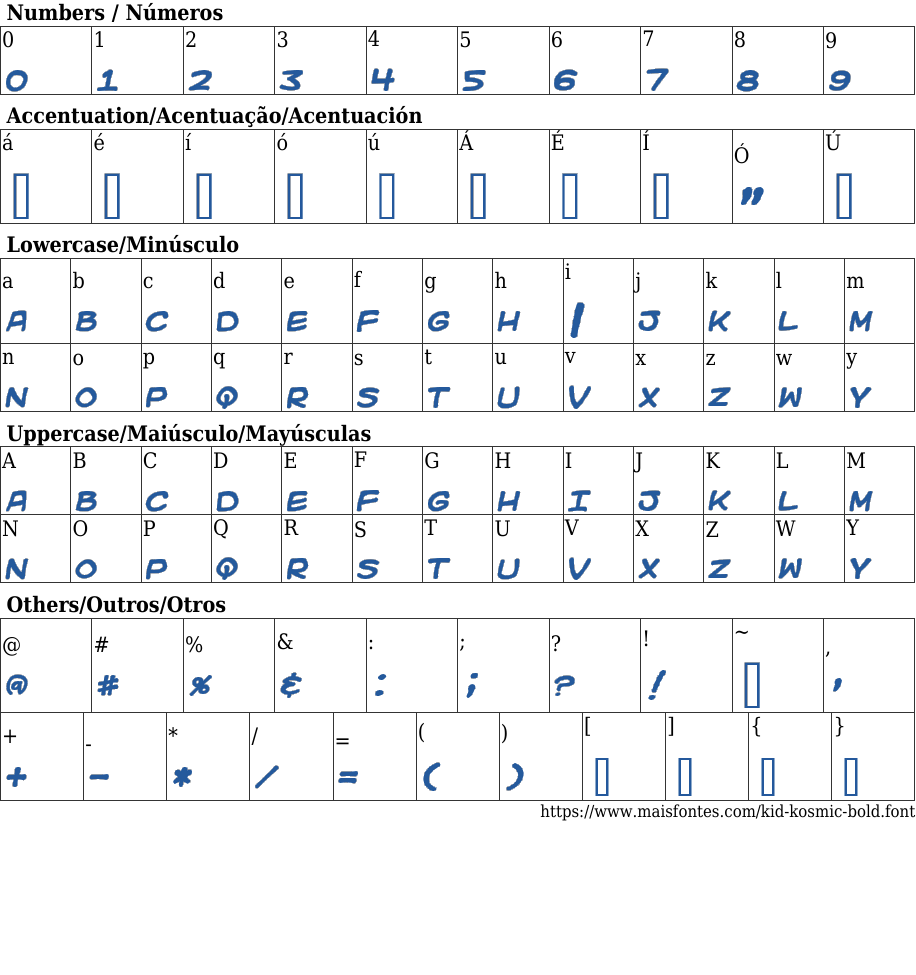 Kid Kosmic Bold Free Font Download MaisFontes