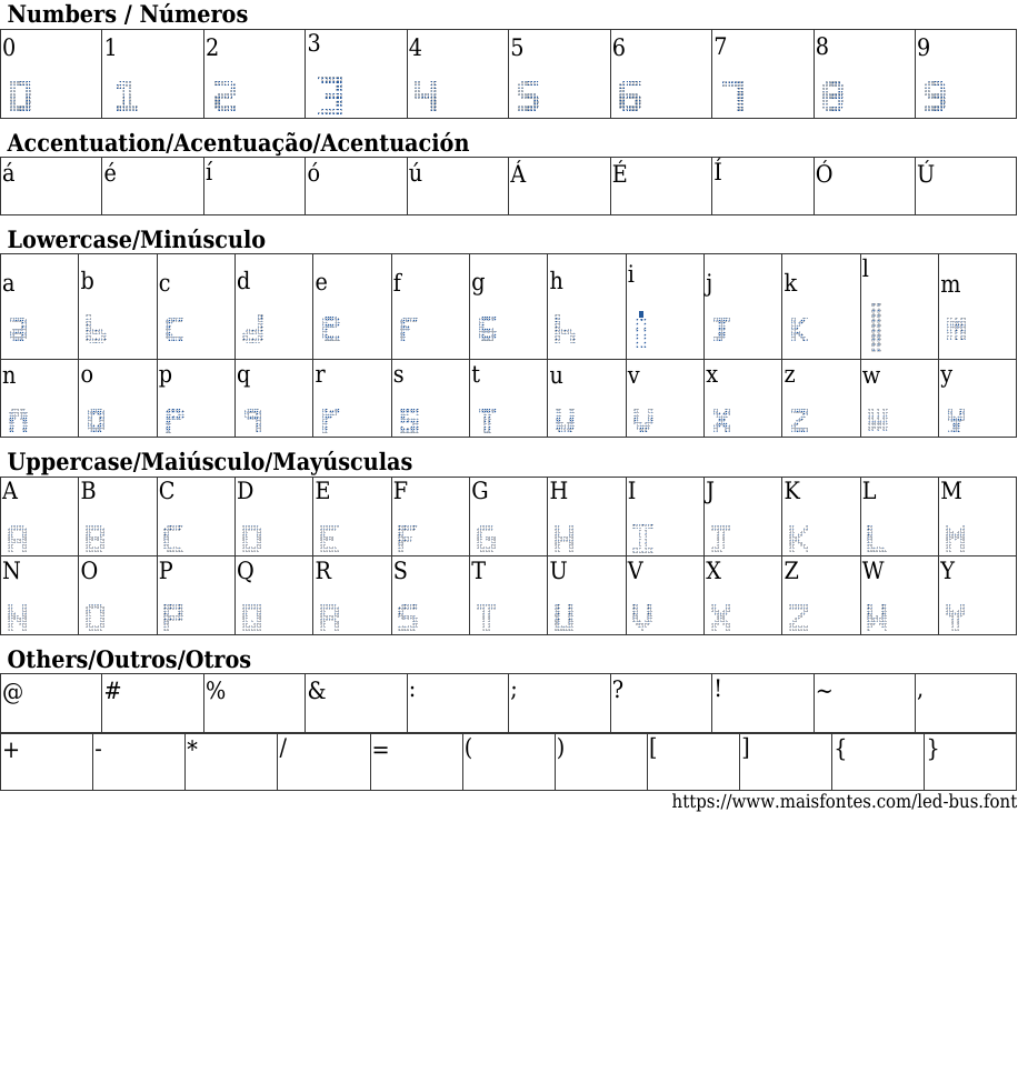 Led Bus: Baixar Fonte Grátis | MaisFontes