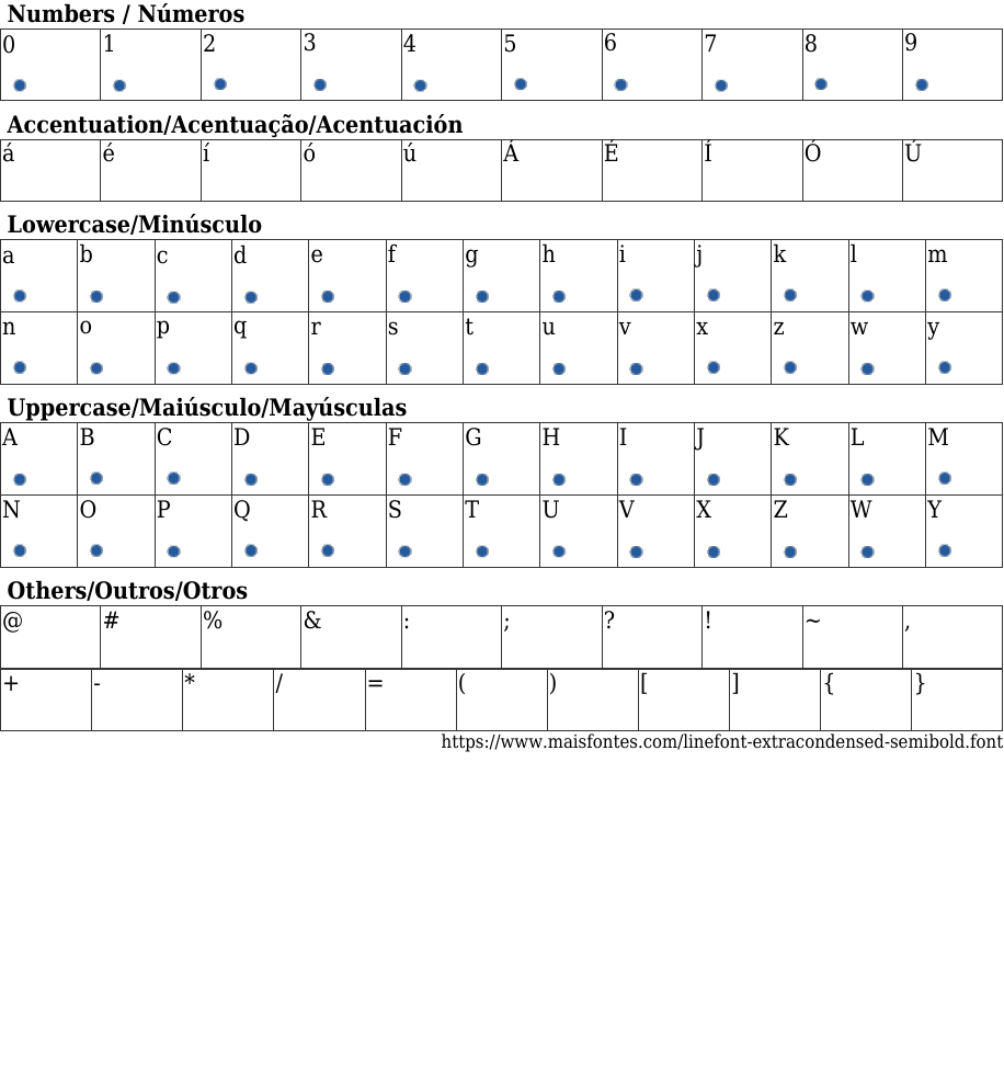 Linefont ExtraCondensed SemiBold Descargar Fuente Gratis MaisFontes